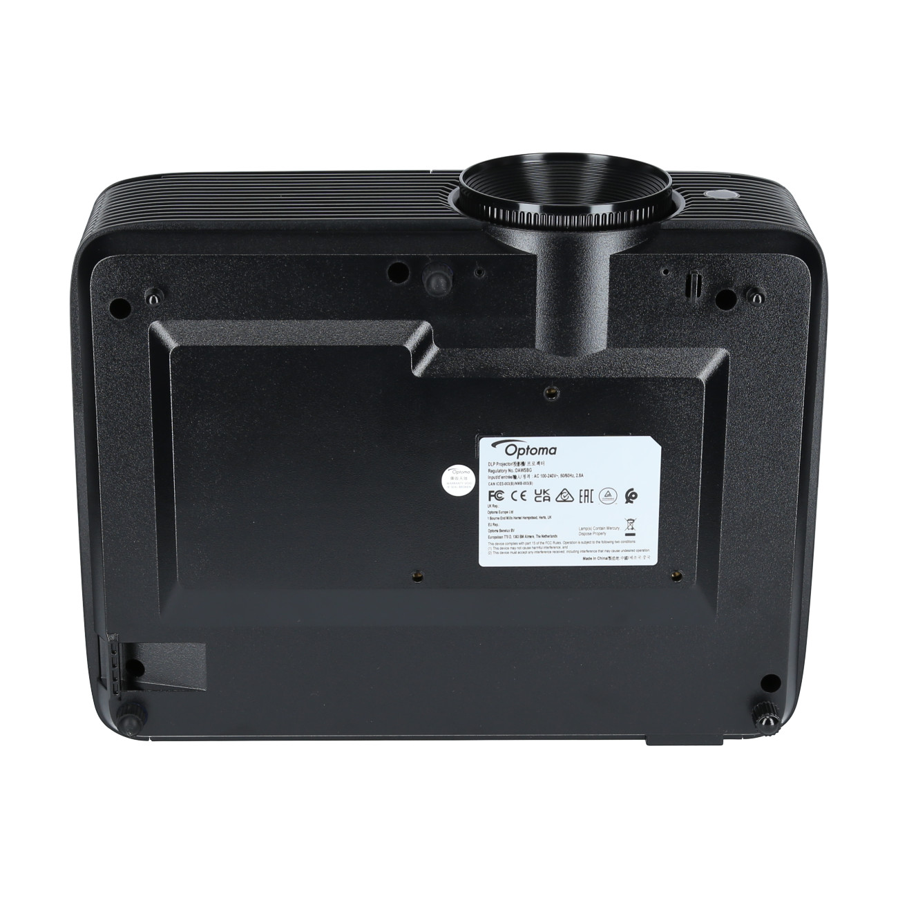 Optoma-W371-Beamer-mit-3700-Lumen-satten-Farben-und-hohem-Kontrast-fur-Business-Schule-und-Prasentationen-Demoware-Platin