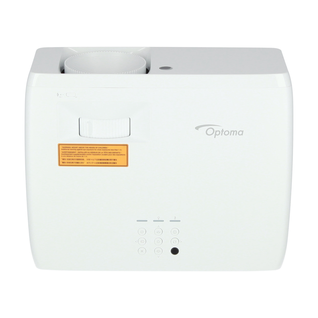 Optoma-ZH400-Full-HD-Beamer-mit-4000-Lumen-ultrakompakter-Bauweise-und-360-Projektion-fur-professionelle-Prasentationen-Demoware-Silber