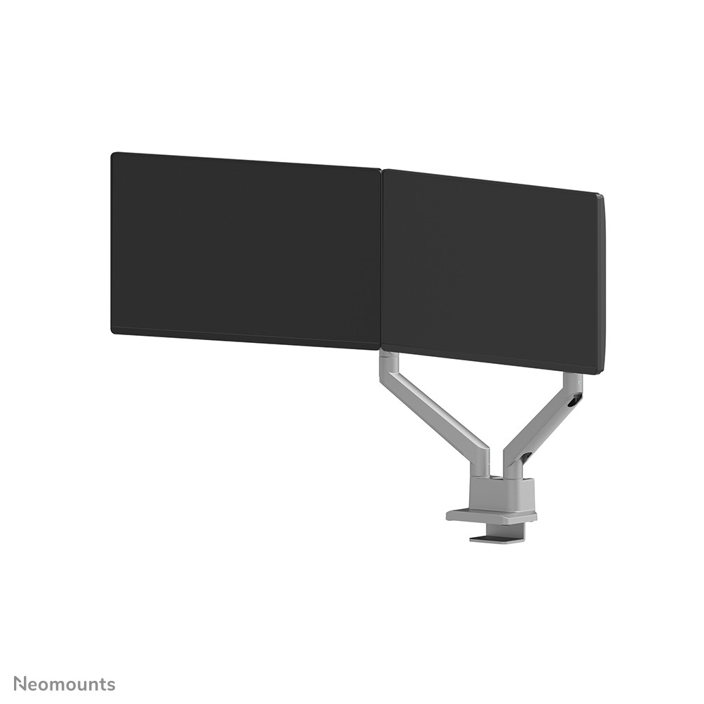 Neomounts-DS70-250SL2-monitorarm-voor-twee-monitoren-tot-32-inch-zilverkleurig