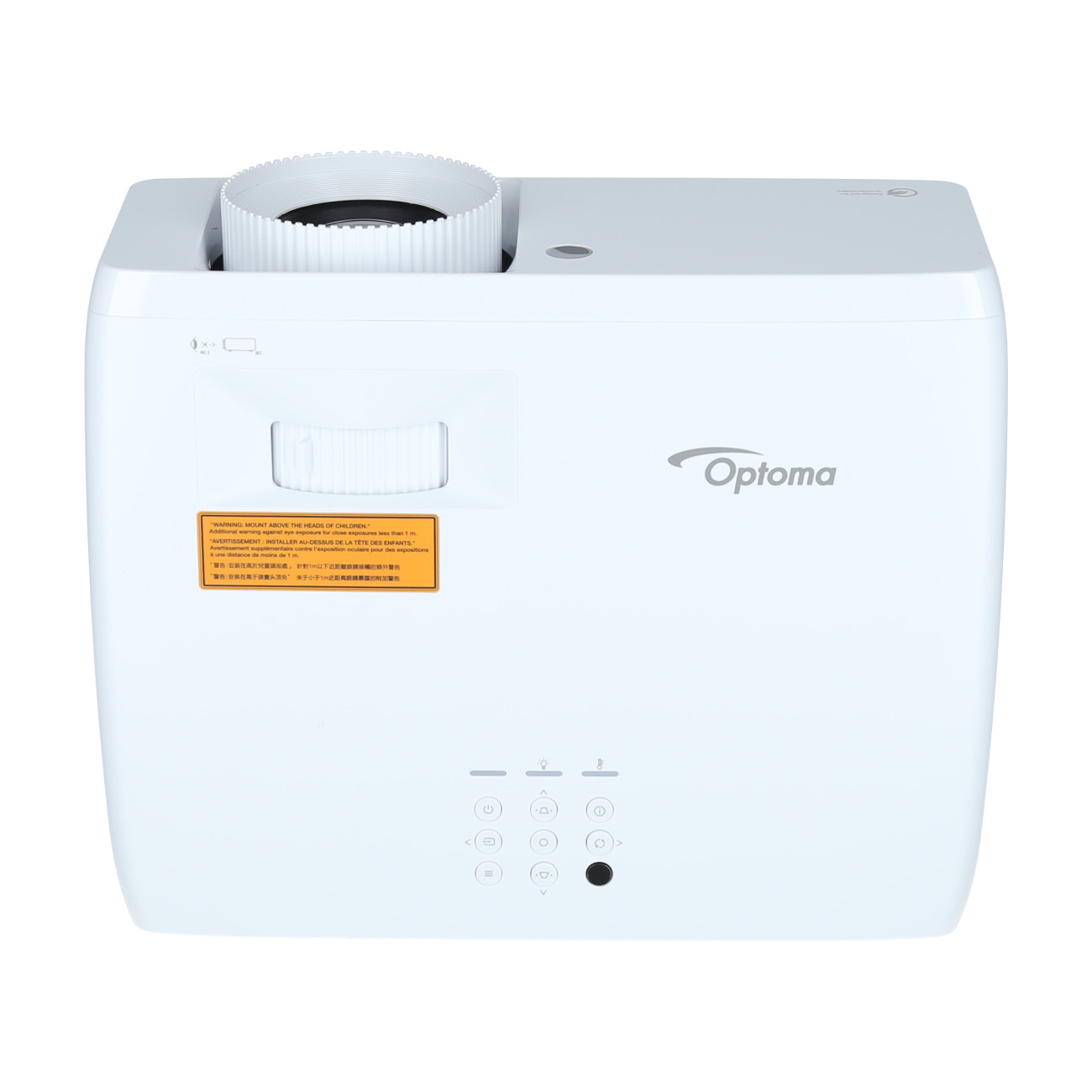 Optoma-ZH450-Full-HD-Beamer-mit-4500-Lumen-und-umweltfreundlichem-Design-fur-professionelle-Prasentationen-Demoware-Silber