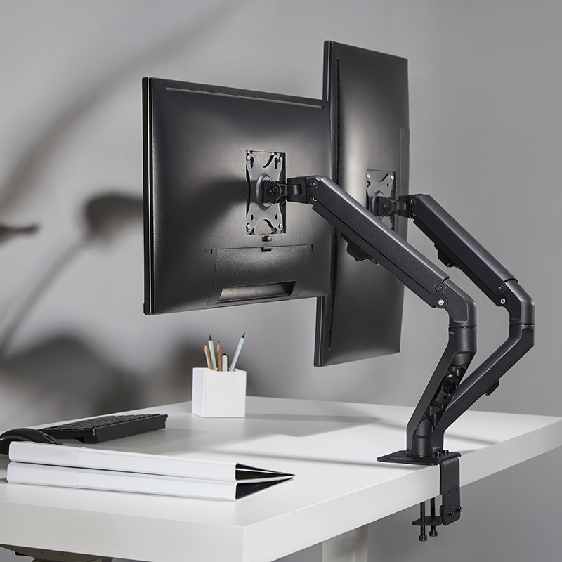 Hagor-Easy-Flex-Dual-Volledig-verstelbare-monitorhouder-voor-twee-schermen-van-17-27-inch