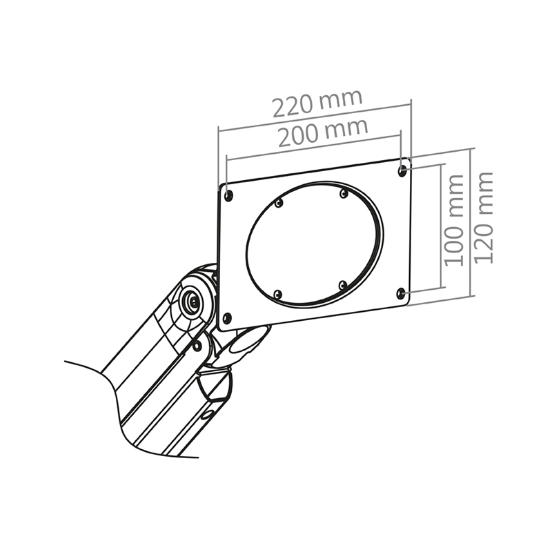 Hagor-HA-Gasliftarm-Single-Volledig-verstelbare-monitorhouder-voor-een-scherm-van-17-43-inch