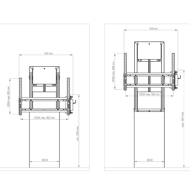 Hagor-WH-Moto-Slim-Stud-Wall-Gemotoriseerd-in-hoogte-verstelbaar-liftsysteem-voor-het-bevestigen-van-een-scherm-van-42-86-aan-stootwanden