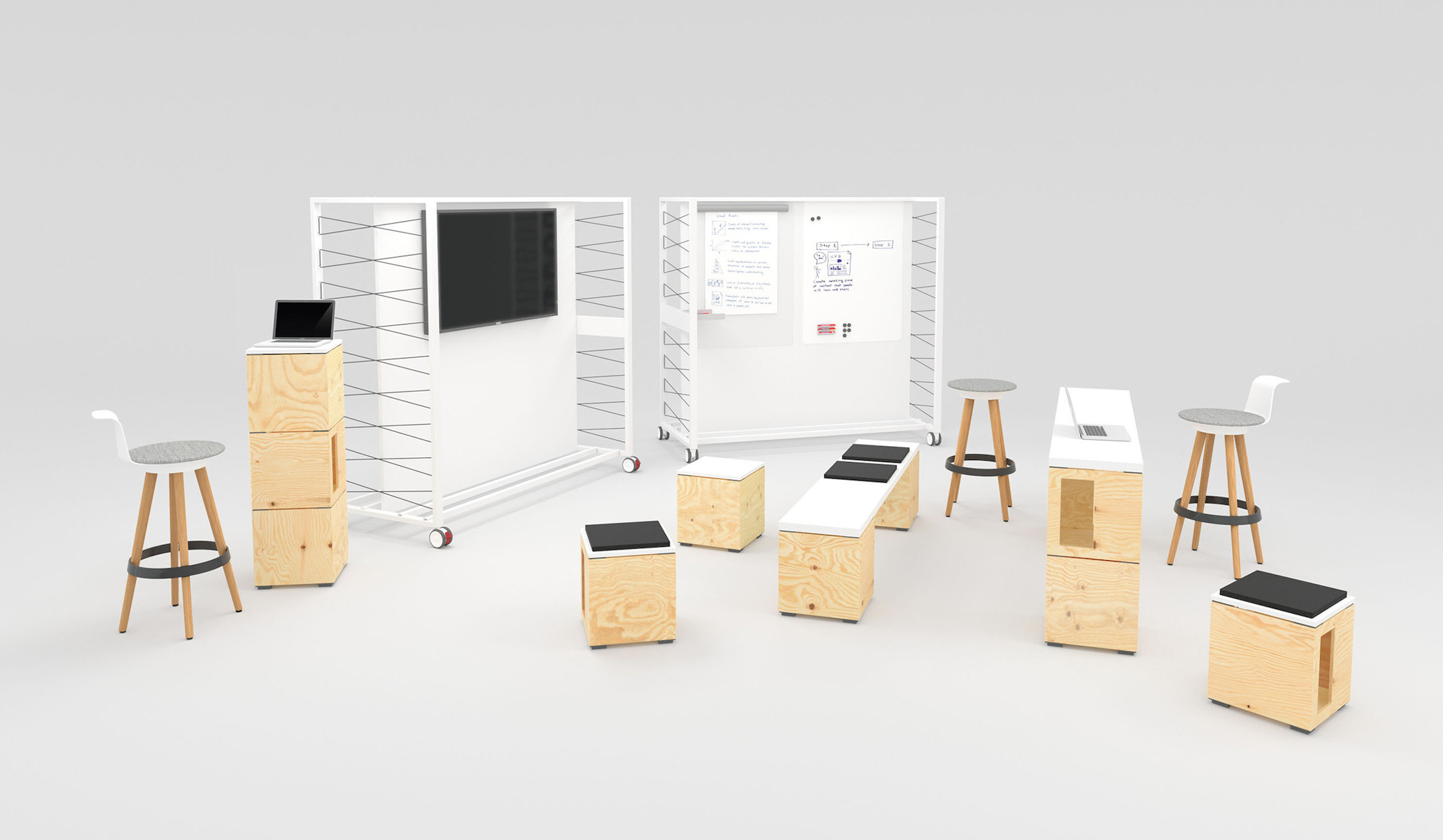 Bene-PIXEL-Mobelelement-fur-modulare-Raumkonfigurationen-in-dynamischen-Umgebungen